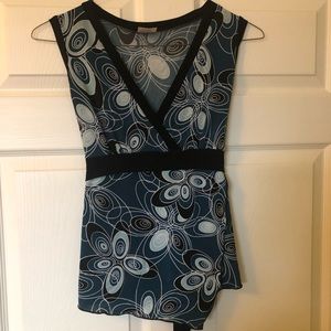 Tangents tank size medium multicolored blue.